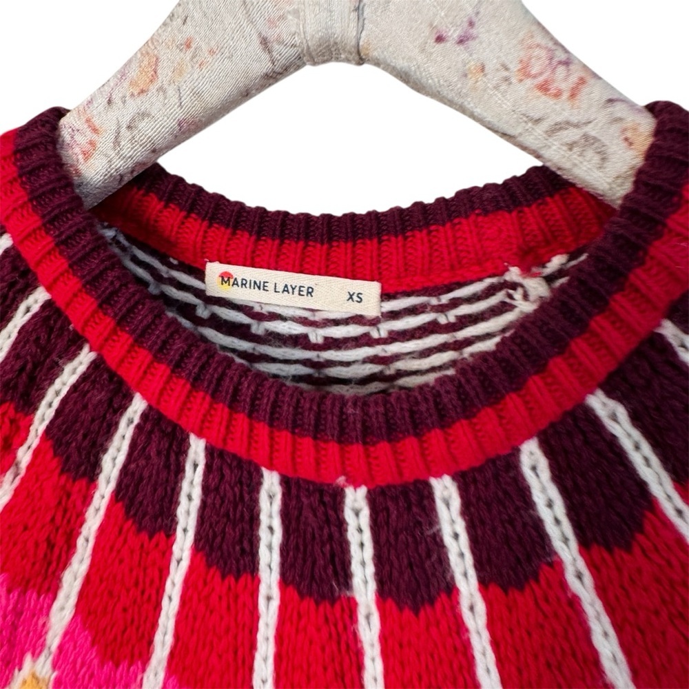 Marine Layer wool alpaca cotton blend L&F Fairisle Sweater EUC - Picture 7 of 10